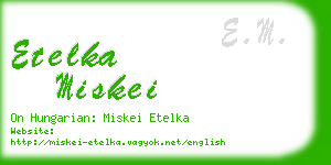 etelka miskei business card